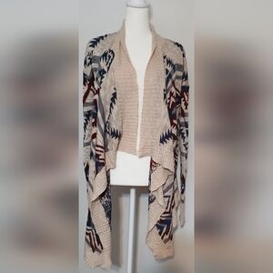 Hippie Rose Women's Aztec Print Cardigan